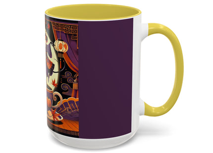 Theatrical Halloween Mice on Teacup Colorful Mugs (11oz, 15oz)