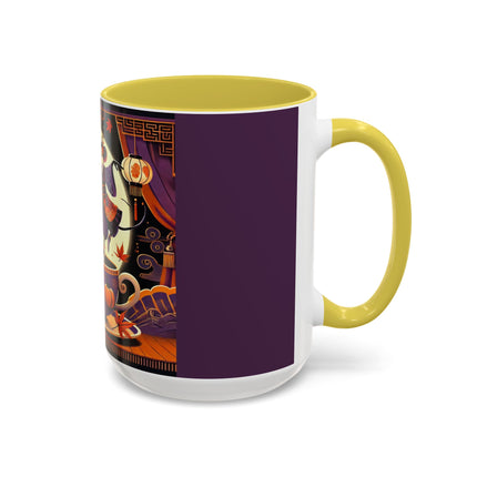 Theatrical Halloween Mice on Teacup Colorful Mugs (11oz, 15oz)