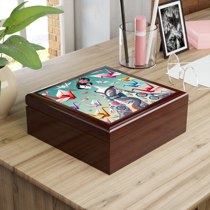 Origami Crane Jewelry Box