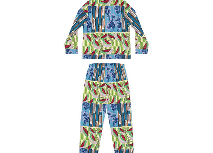 Floral Pattern by Emile-Alain Séguy Women's Satin Pajamas (AOP)