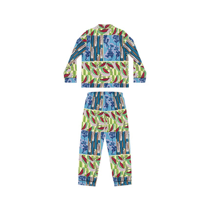 Floral Pattern by Emile-Alain Séguy Women's Satin Pajamas (AOP)