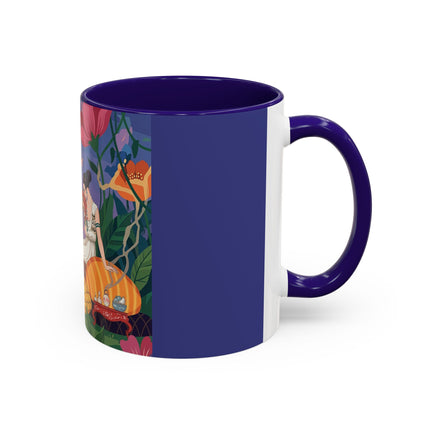 The Garden Of Quiet Reverie Colorful Mugs – Art Deco Botanical Serenity