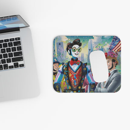 Cyber Punk Robots Mouse Pad, Rectangle