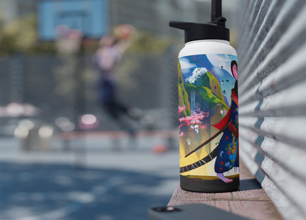 Cyber Samurai Rat Stainless Steel Water Bottle