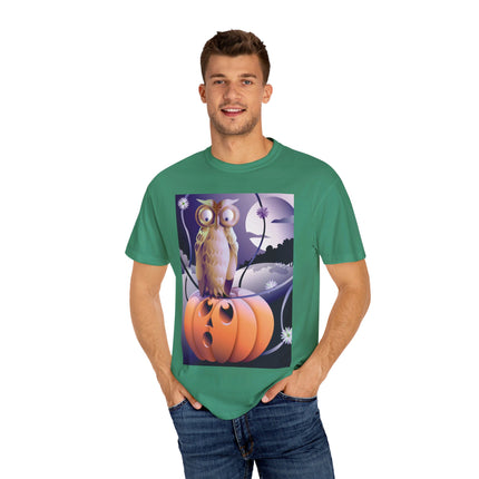 The Startled Pumpkin Unisex Garment-Dyed T-shirt