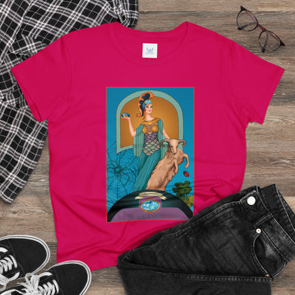March & Aquamarine (Gem Series) by Sofia Chiostri Women's Midweight Cotton Tee