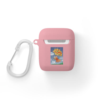 Blossoms In Flight – Whimsical Sky Adventure AirPods Case