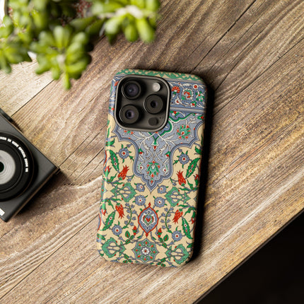 Arabic Art Pattern, Plate by Emile Prisse d’Avennes Phone Cases