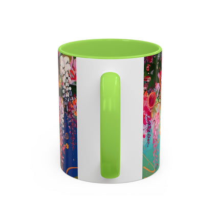 Golden Wisteria Elegance Colorful Mugs (11oz, 15oz)