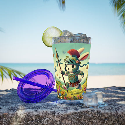 Rabbit Gladiator Sunsplash Tumbler with Straw, 16oz