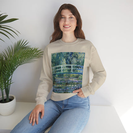 Water Lilies and Japanese Bridge by Claude Monet Heavy Blend™ Crewneck Sweatshirt