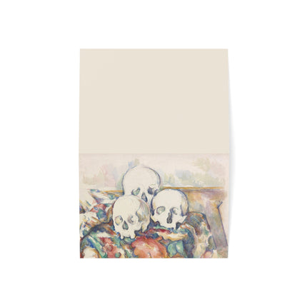 The Three Skulls by Paul Cézanne Greeting Cards (1, 10, 30, and 50pcs)
