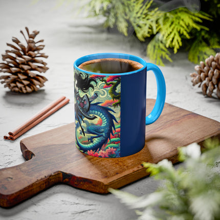 Mystic Guardian of the Sky Light Colorful Mugs (11oz, 15oz)