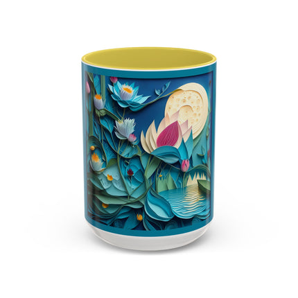 Ethereal Moonlit Lake Colorful Mugs (11oz, 15oz)