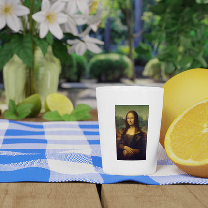 Mona Lisa by Leonardo da Vinci Ceramic Shot Glass