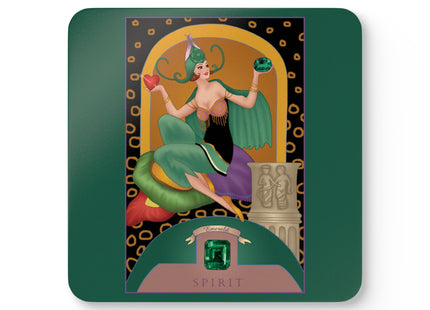Taurus Zodiac Design – May & Emerald by Sofia Chiostri | Corkwood Coaster Set