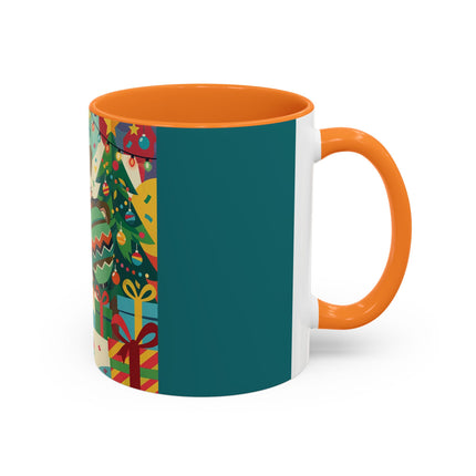 🎄✨ The Lady Of The Christmas Ornament Colorful Mug – Art Deco Holiday Fantasy