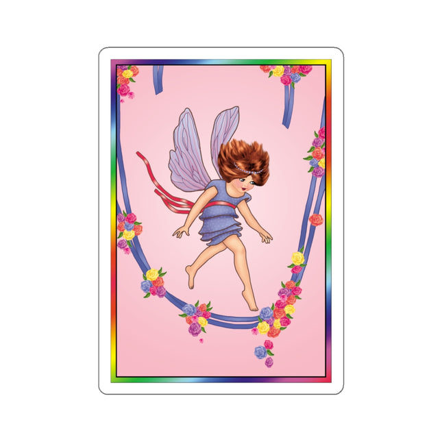 A Playful Fairy Jumps Rope Kiss-Cut Stickers (4 Sizes)