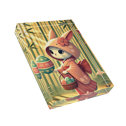 Geisha Kitten’s Easter Acrylic Art Block