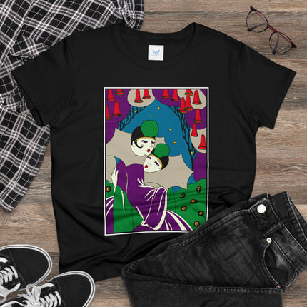 Two Pierrots Women's Midweight Cotton Tee