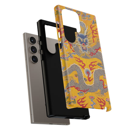 Majestic Dragon Regalia – Imperial 12-Symbol Robe Phone Cases