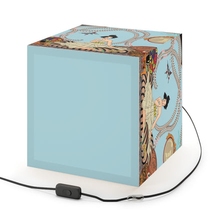 Minuit … ou l’appartement à la mode by George Barbier Light Cube Lamp