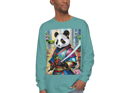 Cyberpunk Samurai Garment-dyed Long Sleeve T-Shirt