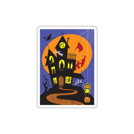 Halloween Night at the Haunted House Die-Cut Stickers (5 Sizes)