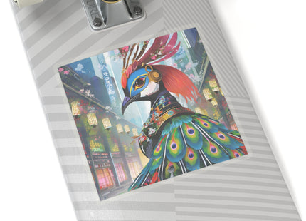 Techno Plumes Kiss-Cut Stickers (4 Sizes)