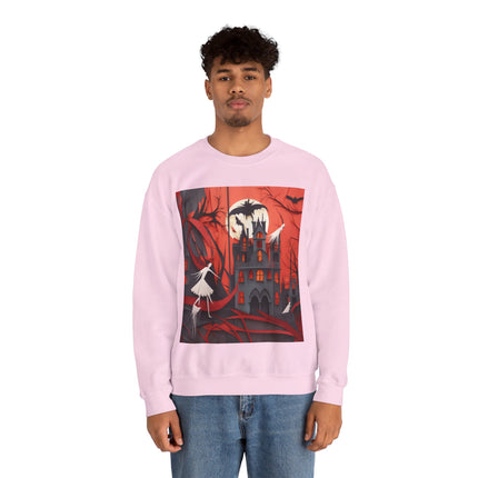 Halloween Night Scene Unisex Heavy Blend™ Crewneck Sweatshirt