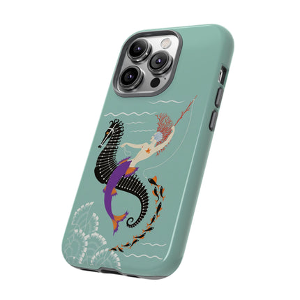 Mermaid on Seahorse Phone Case – Mythic Ocean Grace