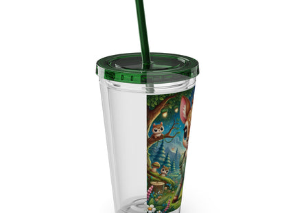 Fawn Defender Sunsplash Tumbler with Straw, 16oz