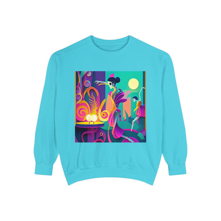 Dance of the Skeleton Ballerinas Unisex Garment-Dyed Sweatshirt