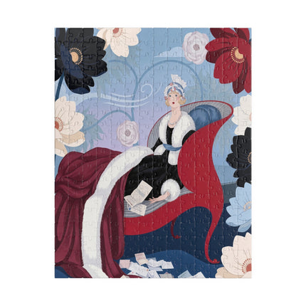 🌺✨ The Lady Of The Starlit Enchanted Garden Puzzle – Art Deco Floral Fantasy