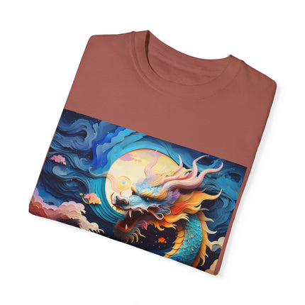 A Dragon's Ascent Unisex Garment-Dyed T-shirt