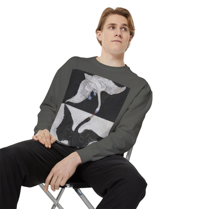 The Swan by Hilma af Klint Garment-Dyed Sweatshirt