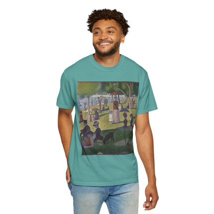 A Sunday on La Grande Jatte by Georges Seurat Unisex Garment-Dyed T-shirt