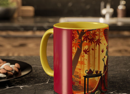 Theatrical Harvest Rabbit Colorful Mugs (11oz, 15oz)