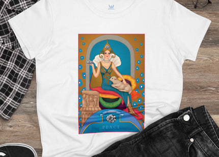April & Diamond (from the Gem Series) by Sofia Chiostri Women's Midweight Cotton Tee