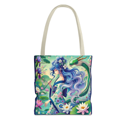 Fairy of the Koi Pond Tote Bag – Mystical Harmony & Pond Enchantment