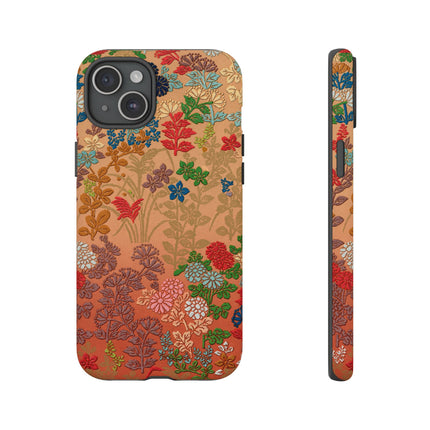 Ornamental Japanese Flower Pattern Phone Cases