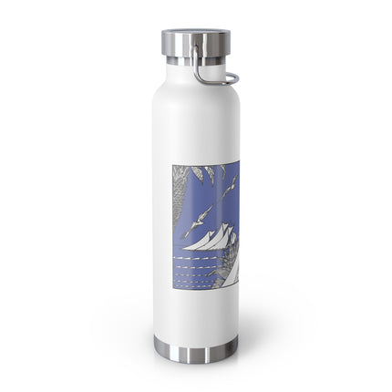 Coastal Elegance Copper Vacuum Insulated Bottle, 22oz
