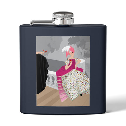 The Red Bird Stainless Steel Flask – Gentle Storybook Charm & Elegant Whimsy