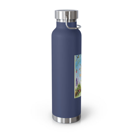 Spring Fairy's Floral Swing Copper Vacuum Insulated Bottle, 22 oz