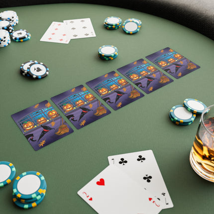 Whimsical Halloween Mischief Playing Cards