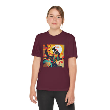 Black Cat in Kimono Youth Competitor Tee