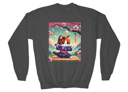 Samurai Kitten Youth Crewneck Sweatshirt
