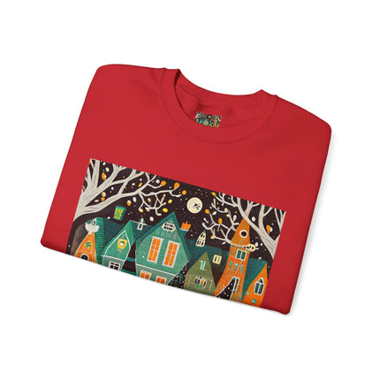 Night of the Trick-or-Treating Owlets Unisex Heavy Blend™ Crewneck Sweatshirt