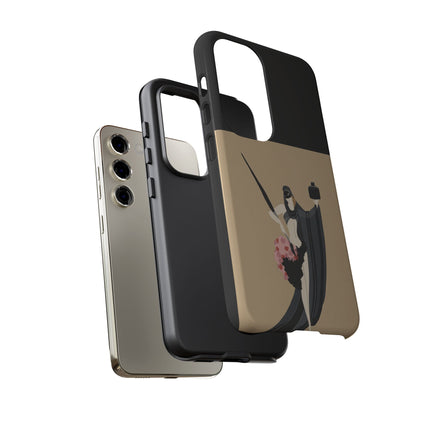 Dancer with Ink & Blossoms Phone Case – Elegant Grace & Artistic Poise