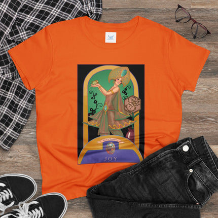 October & Opal, Tourmaline (from the Gem Series) by Sofia Chiostri Women's Midweight Cotton Tee